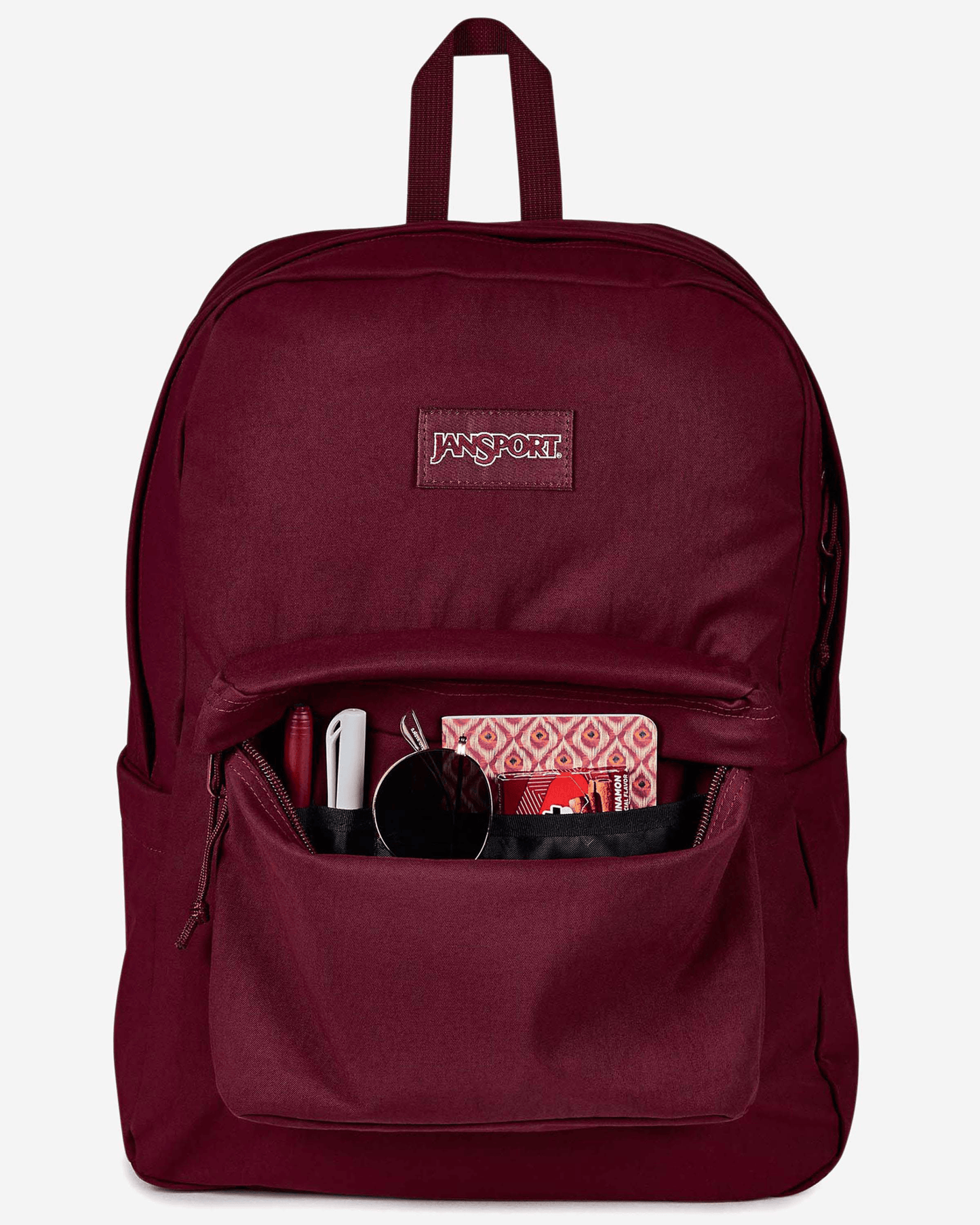 JanSport Superbreak Plus Fx Sft Nyln - Cherry Lacquer Backpack