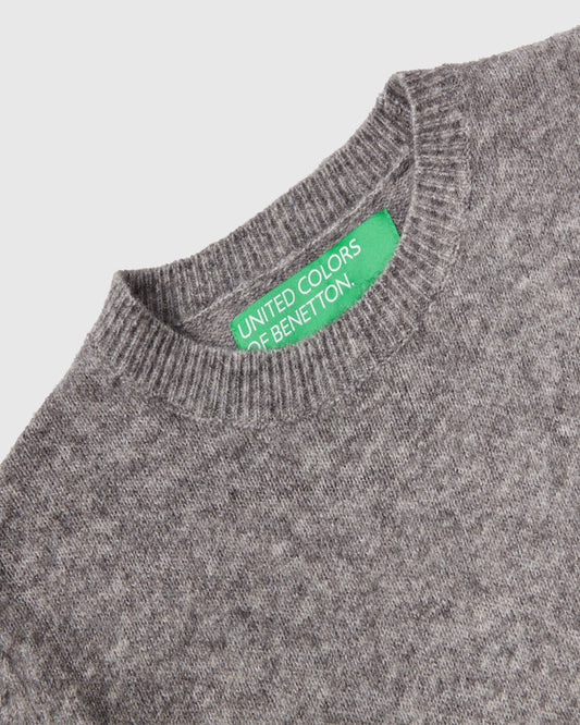 Wool Blend Raised Sweater