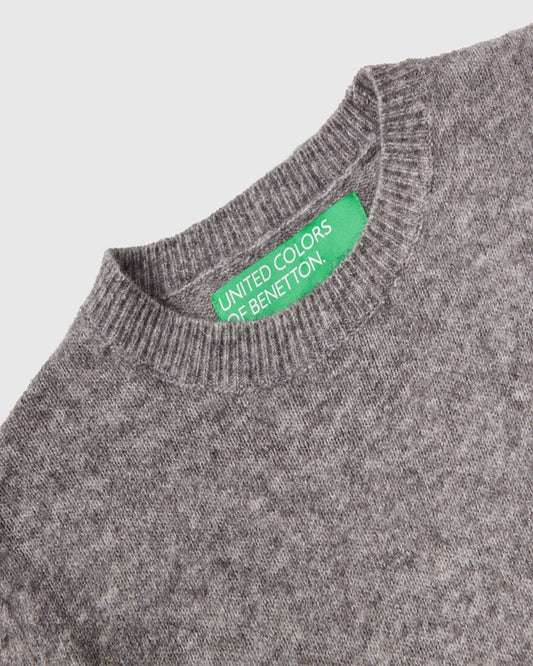 Wool Blend Raised Sweater