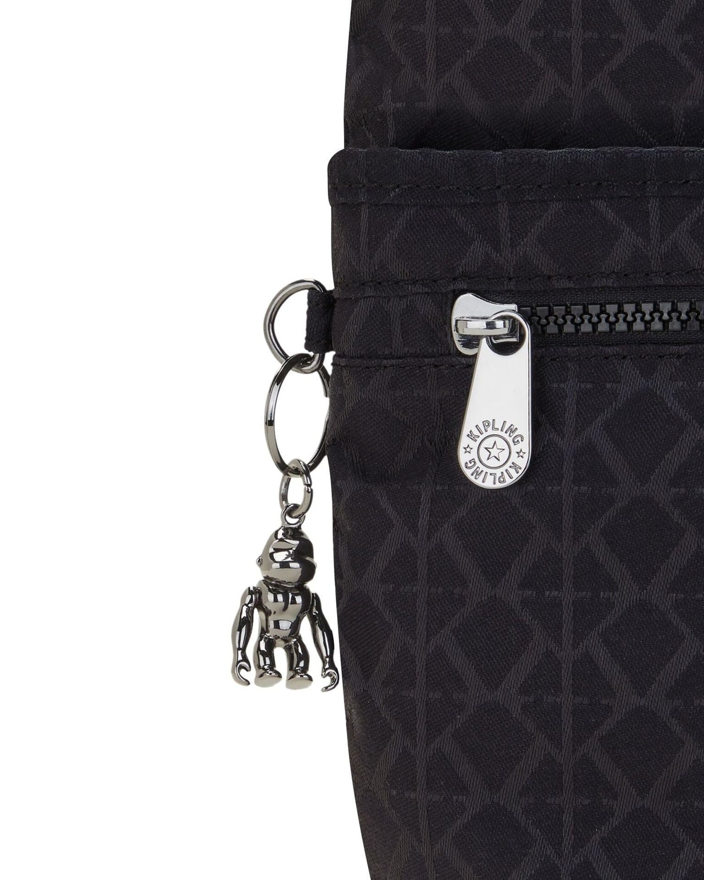 Kipling Arto Signature Blk Q Medium Crossbody Bag C2I2520-M34