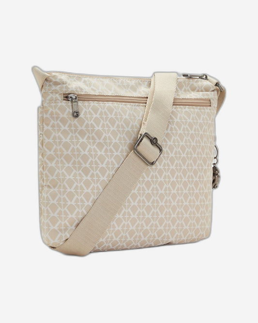 Kipling Arto Signature Beige Medium Crossbody Bag C2I2520-R63