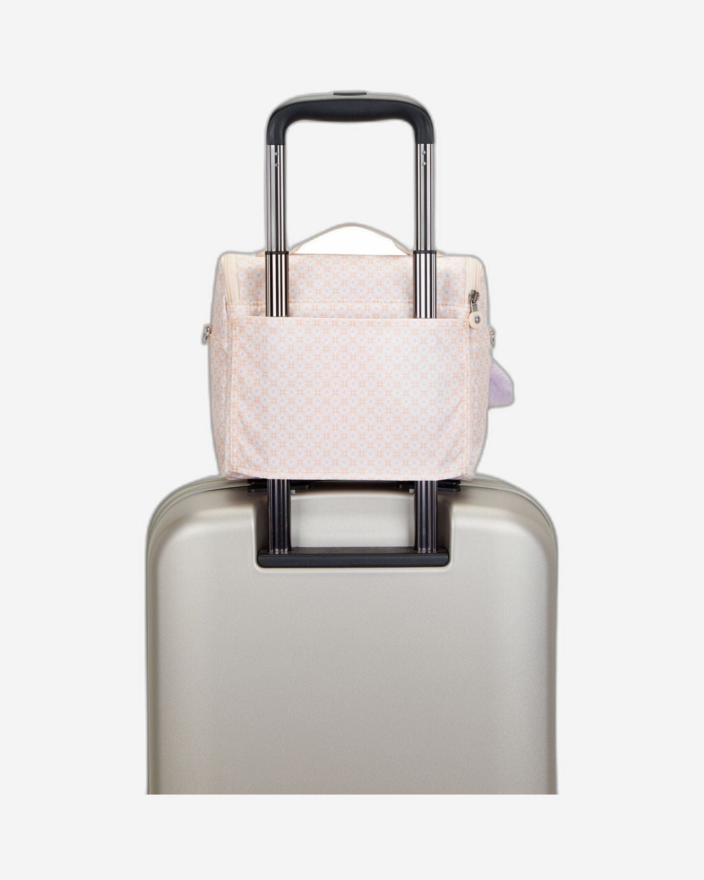 Kipling New Kichirou Girly Tile Prt Large Lunch Bag with Trolley Sleeve C2I5749-5EH