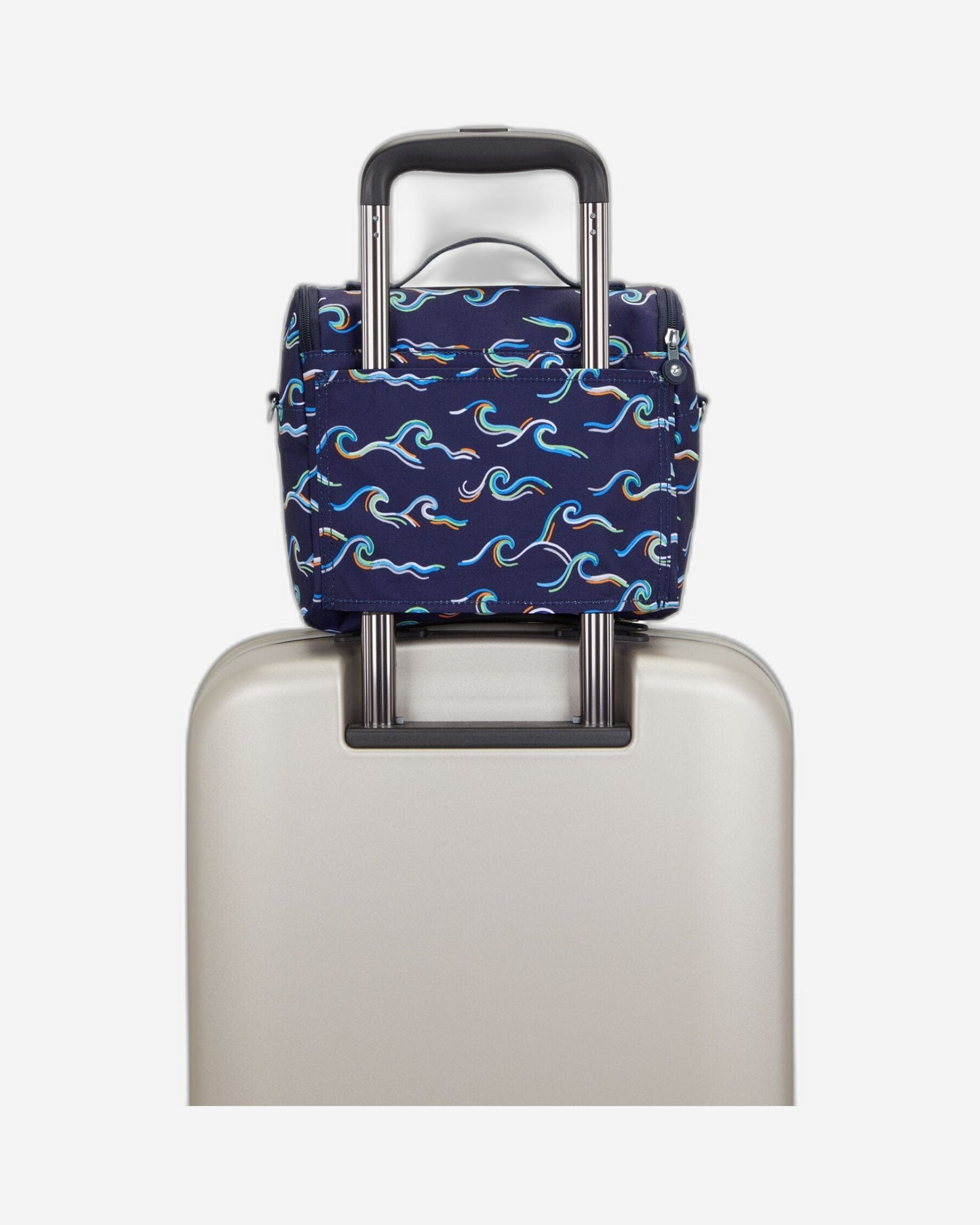 Kipling New Kichirou Fun Ocean Print Large Lunch Bag with Trolley Sleeve C2I5749-W92