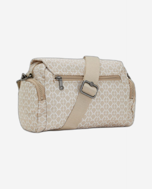 Kipling Danita Signature Beige Small Crossbody Bag C2I7422-R63