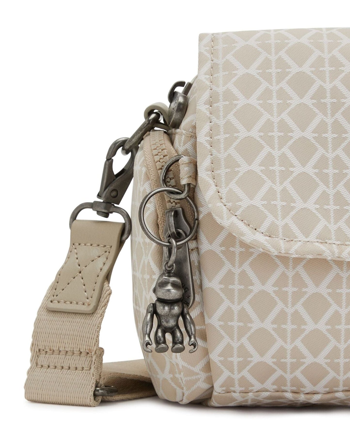 Kipling Danita Signature Beige Small Crossbody Bag C2I7422-R63