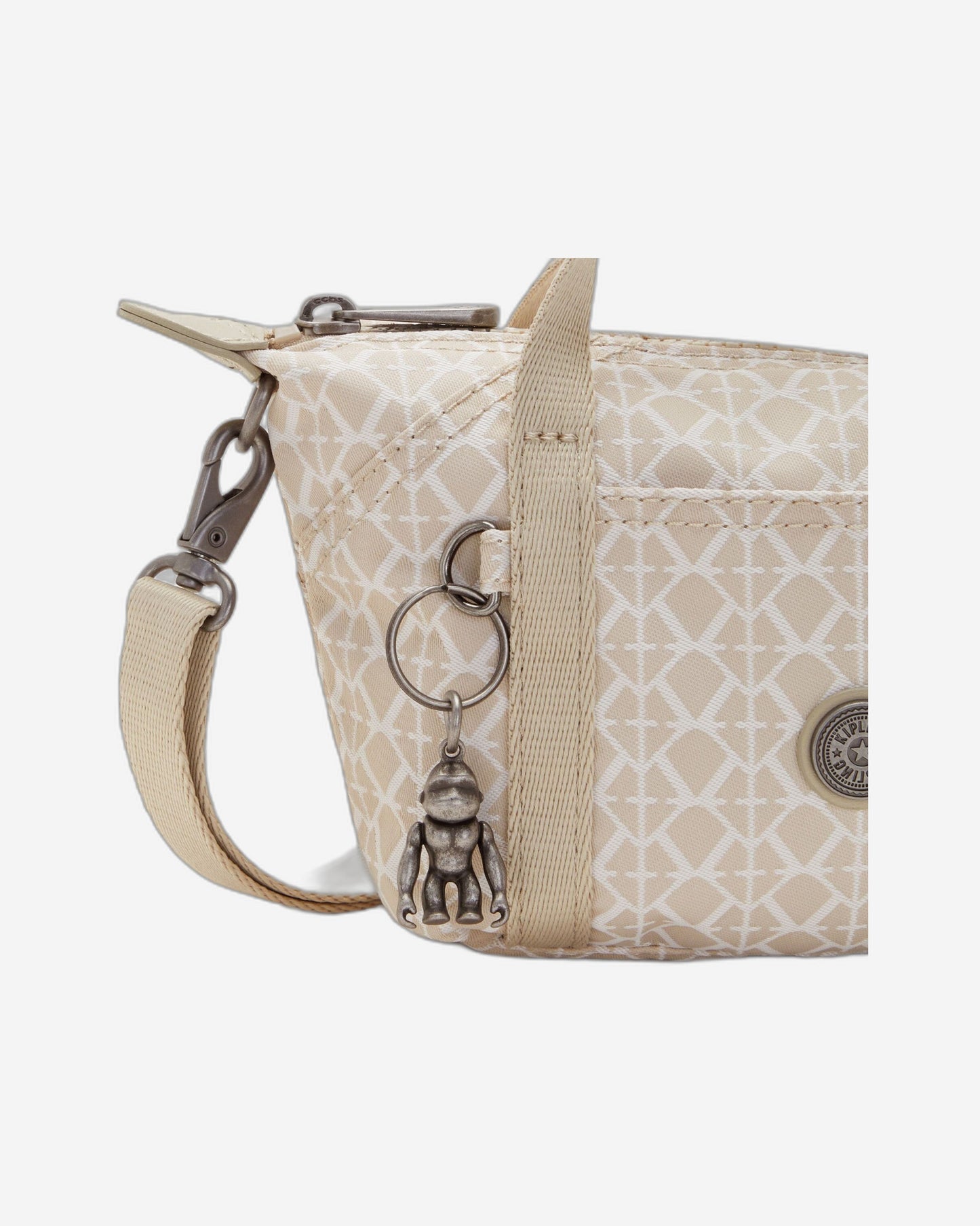 Kipling Art Compact Signature Beige Small Crossbody Bag C2I7492-R63