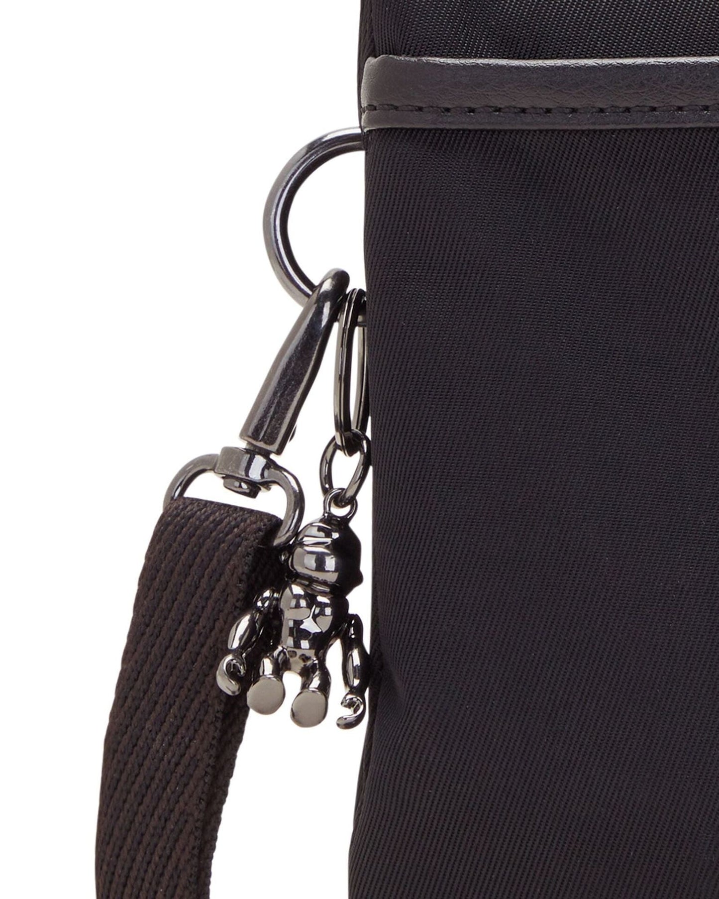 Kipling Riri Rich Black Large Pouch with Crossbody Strap C2I7679-53F