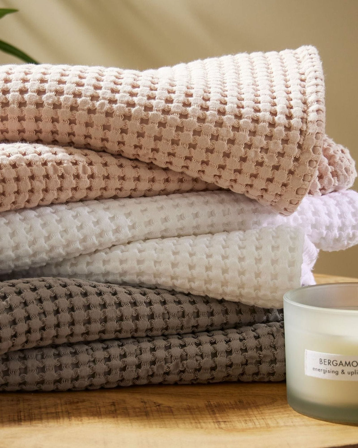 Christy Waffle Bath Towels Oat