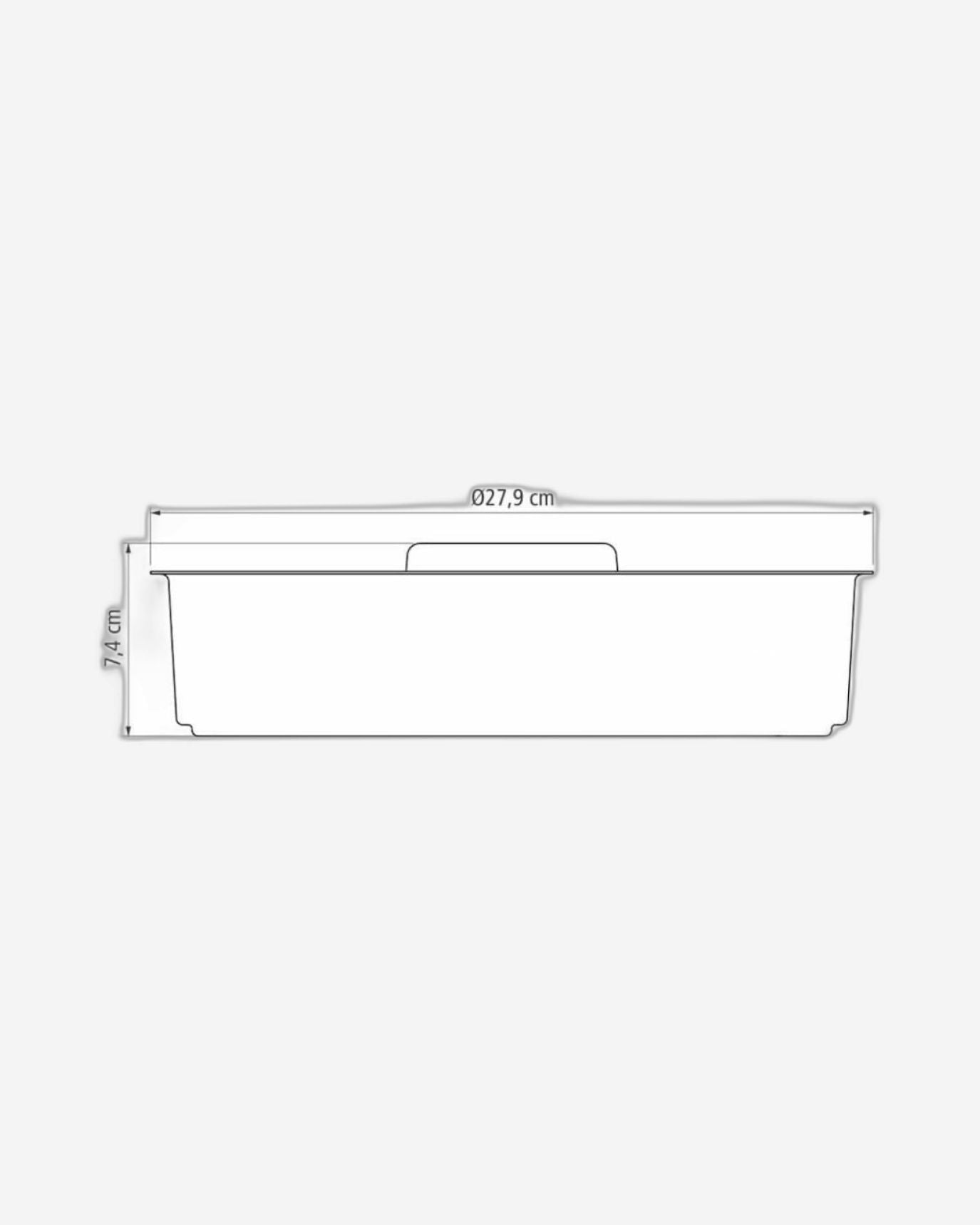 Tramontina Brazil Brasil 26cm Graphite Aluminum Cake Pan with Removable Bottom and Starflon Max PFOA Free Nonstick Coating