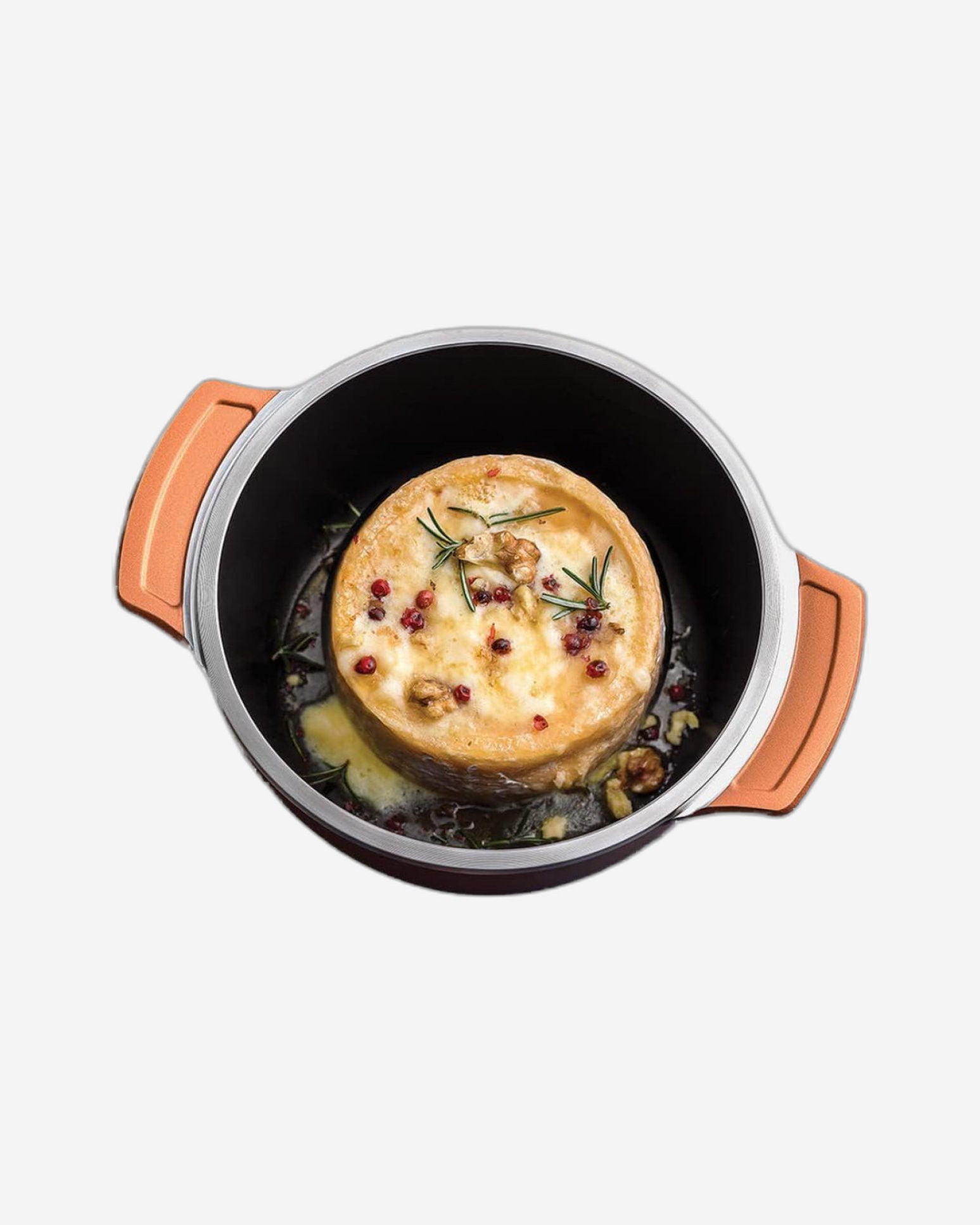 Tramontina Brazil Lyon 24cm 3.7L Black Forged Aluminum Casserole with Interior Starflon High Performance PFOA Free Nonstick Coating