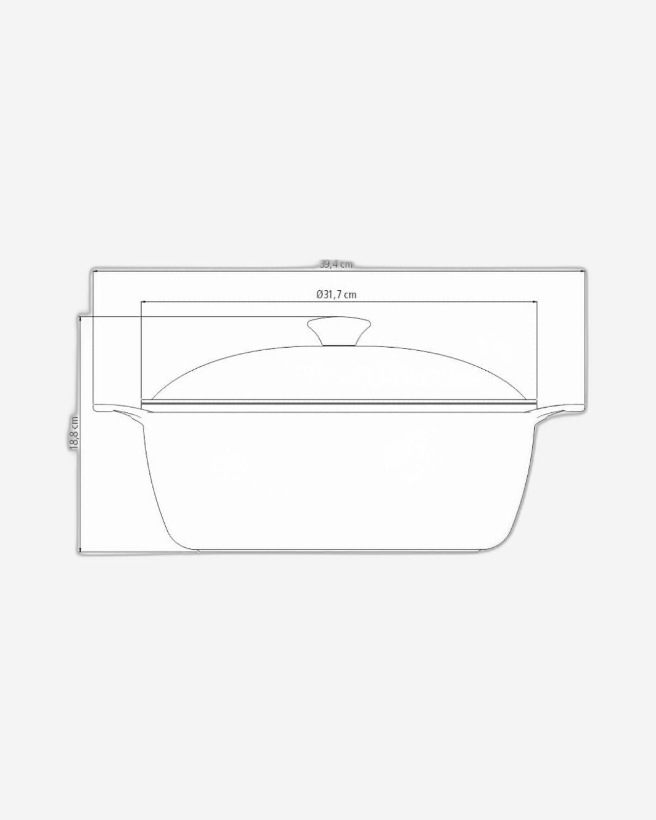 Tramontina Brazil Lyon 30cm 6.8L Golden Forged Aluminum Casserole with Interior Starflon High Performance PFOA Free Nonstick Coating