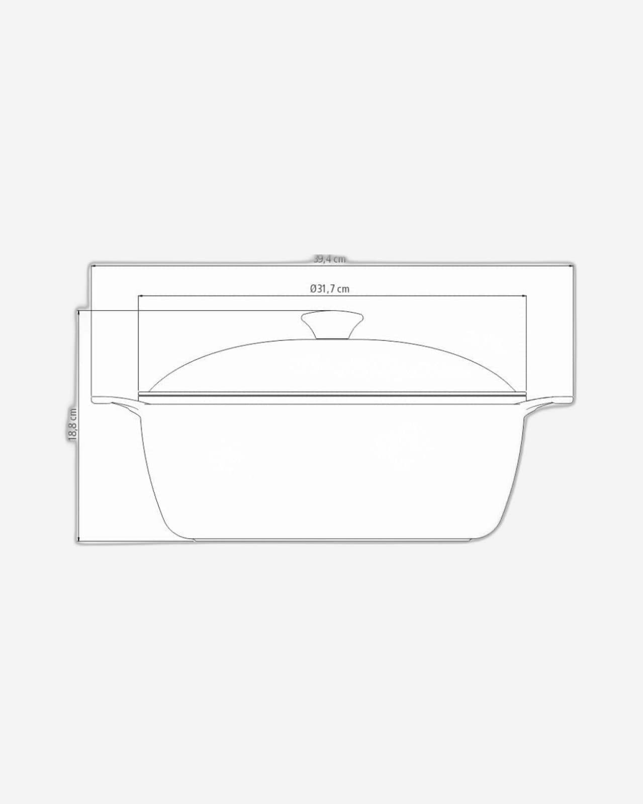 Tramontina Lyon Casserole 6.8L