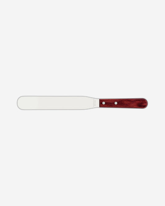 Tramontina Offset Spatula with Stainless-Steel Blade and Treated Red Polywood Handle 8"