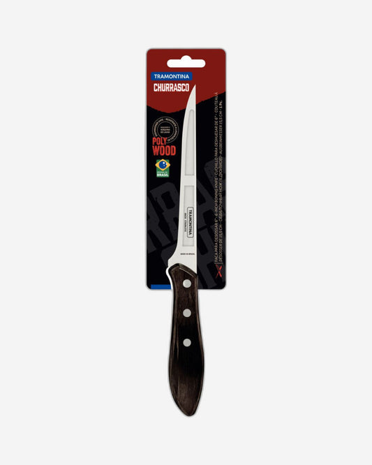 Tramontina Boning Knife with Stainless-Steel Blade and Treated Brown Polywood Handle 6"