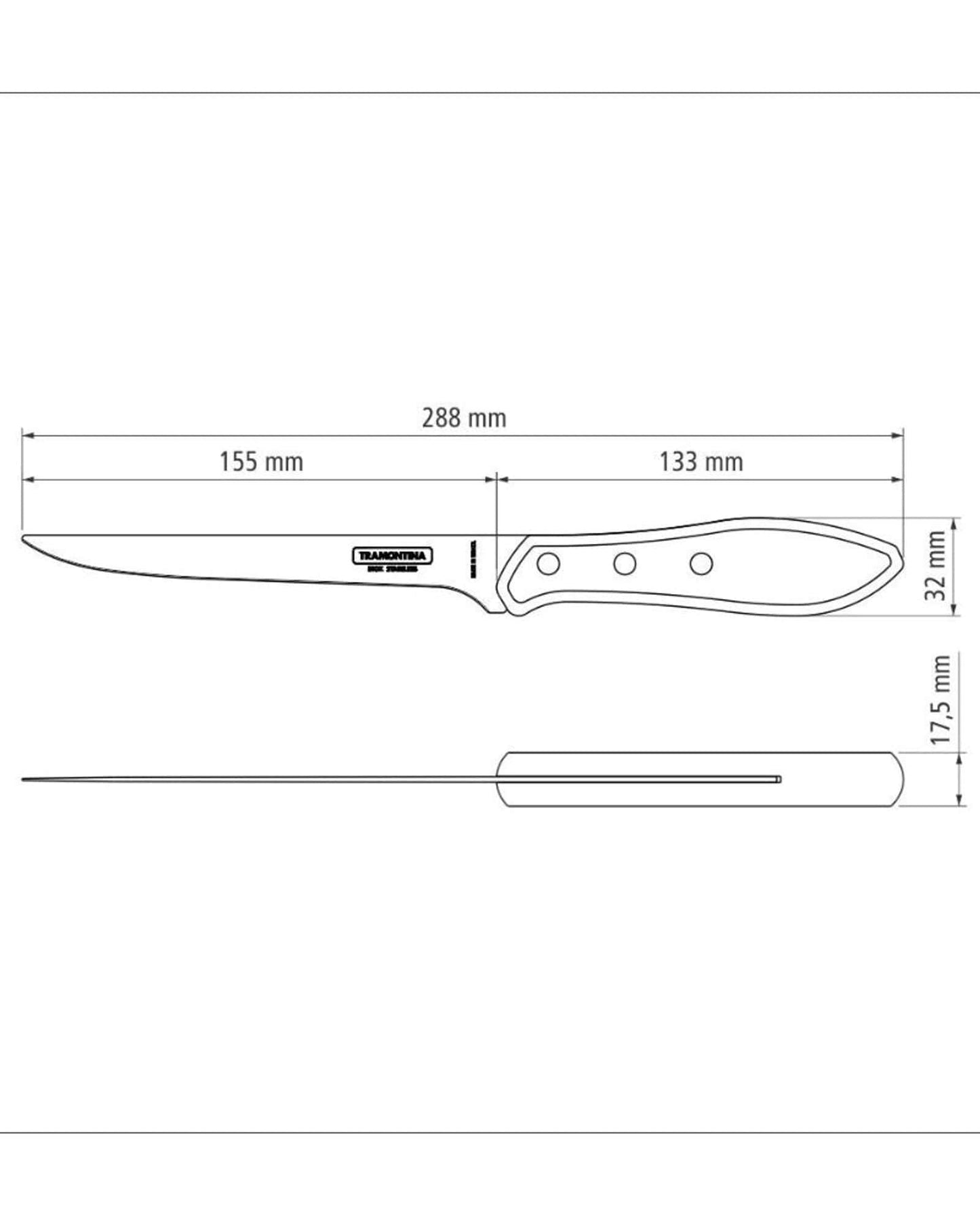 Tramontina Boning Knife 6Inch Brown