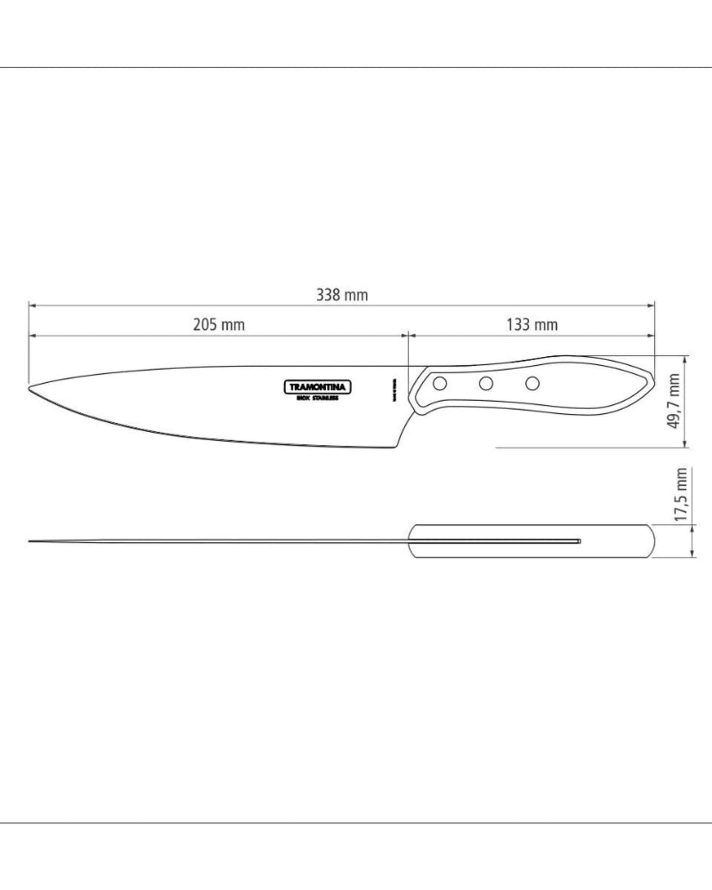 Tramontina Meat Knife 8Inch Brown
