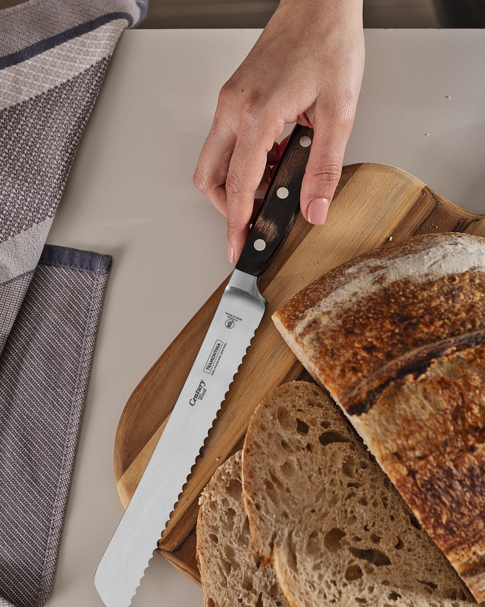 Tramontina Century Wood Bread Knife 8Inch