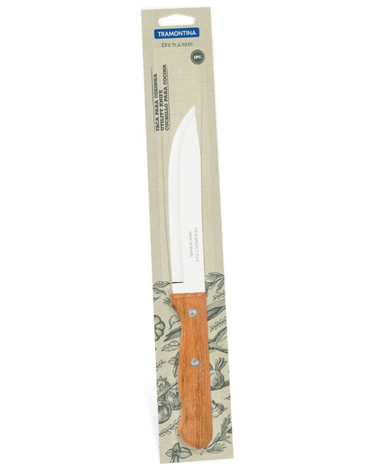 Tramontina Dynamic 6" Kitchen Knife with Stainless-Steel Blade and Natural Wood Handle