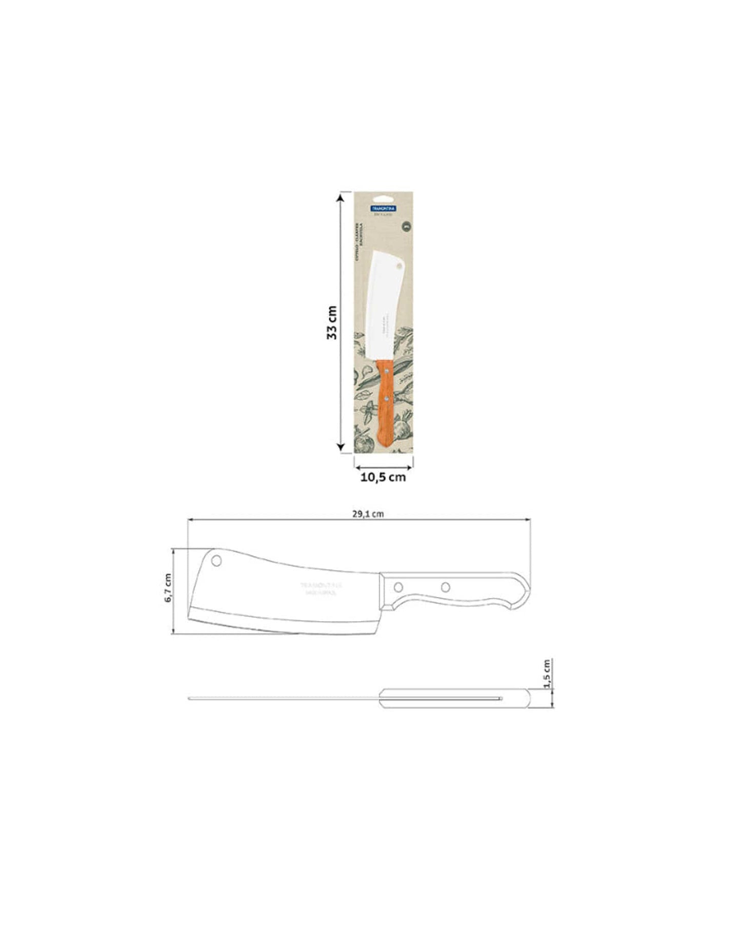 Tramontina Dynamic Cleaver 6Inch