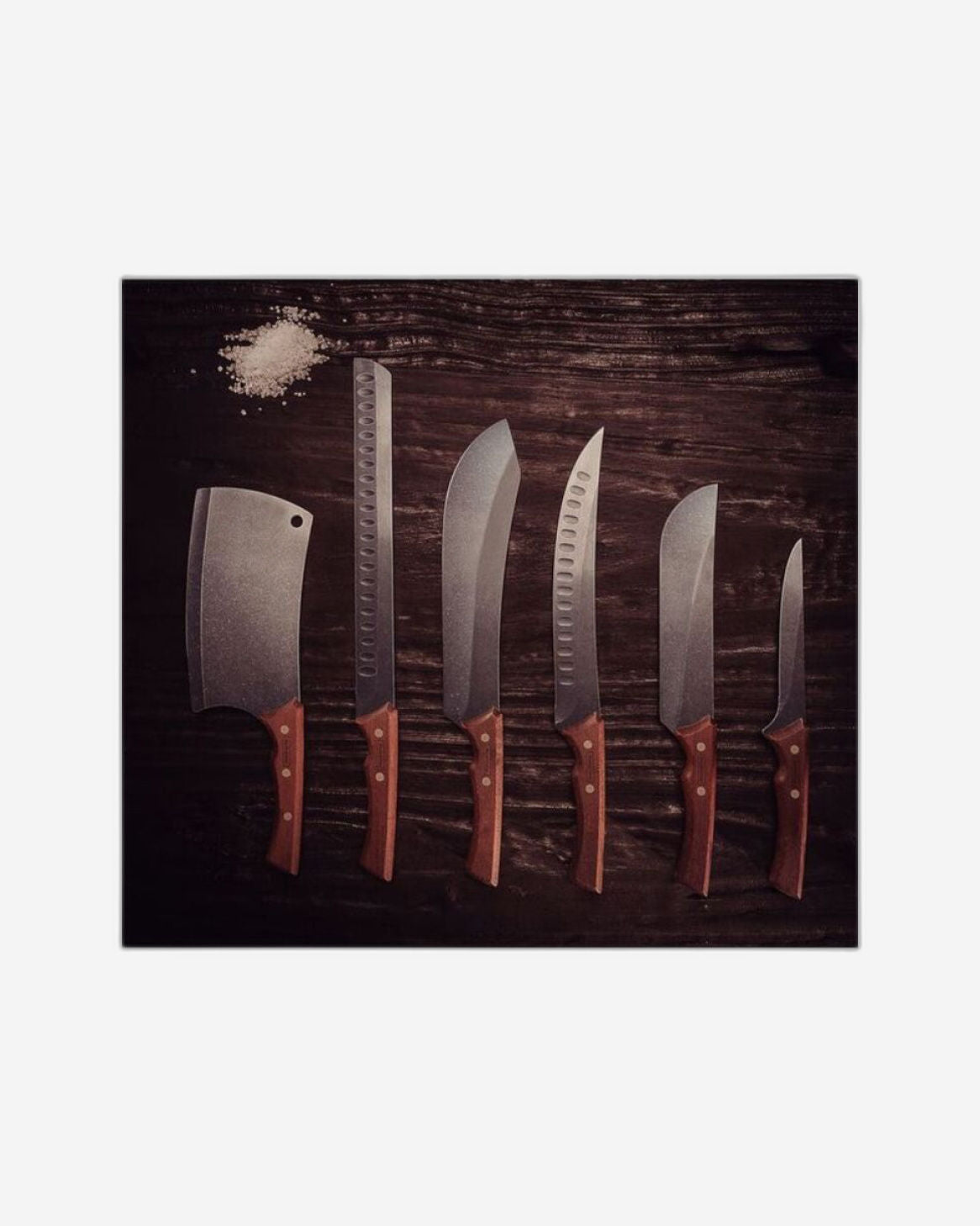 Tramontina Brazil Churrasco Black 12 Inches Slicing Knife with Blackened Stainless Steel Blade and Wood Handle