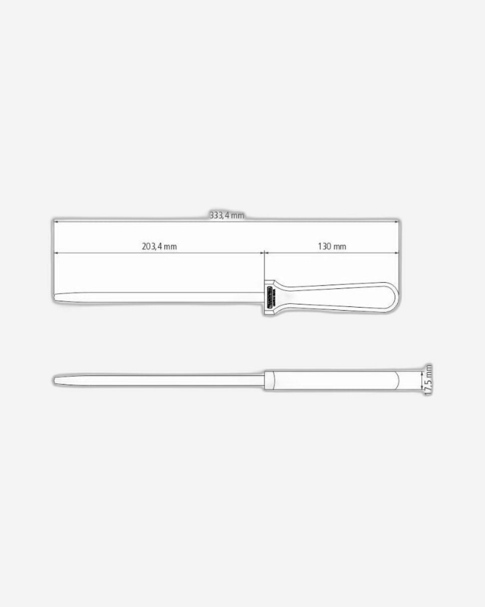 Tramontina Churrasco 8" Sharpener with Carbon Steel Bolster and Natural Wood Handle