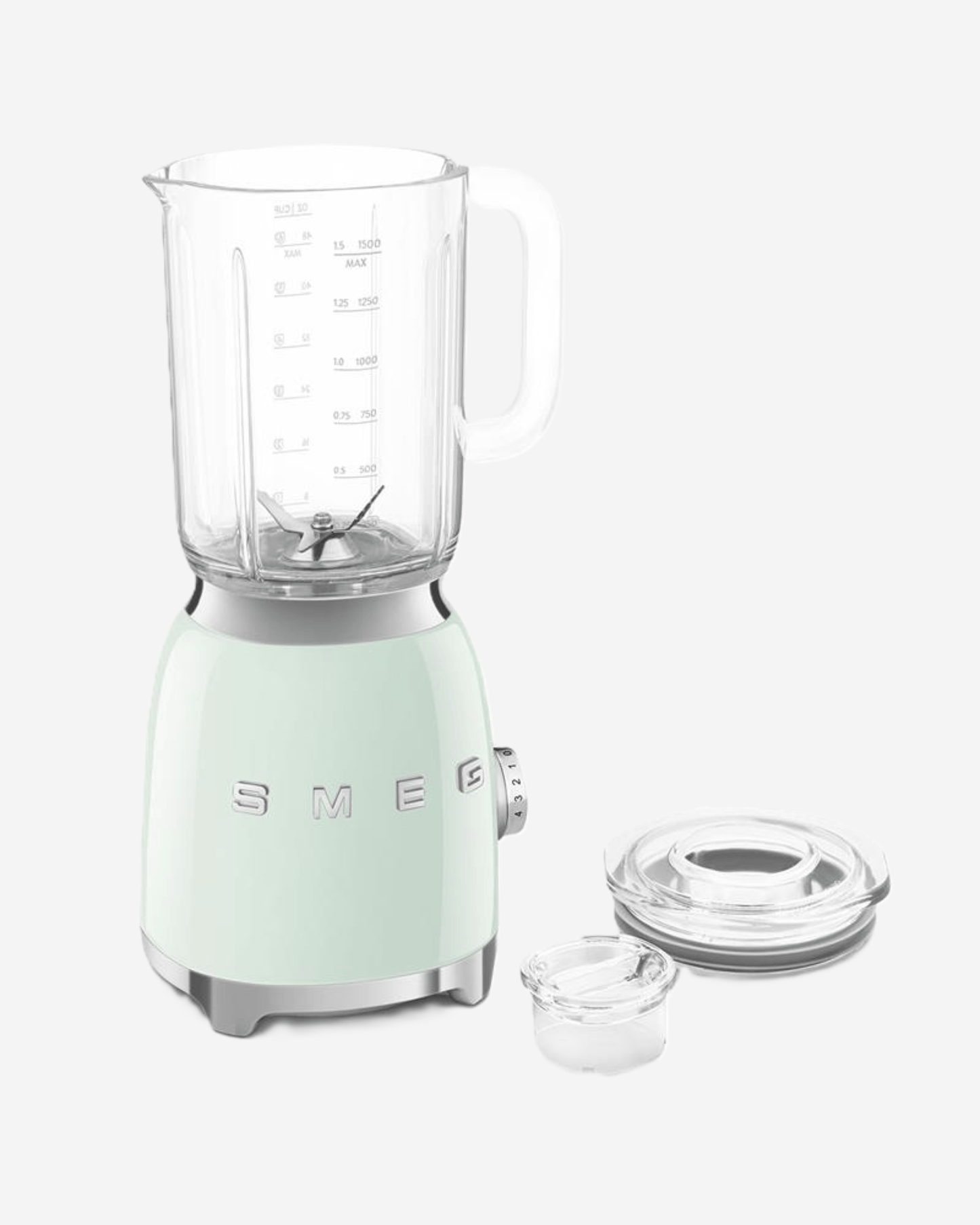 SMEG Retro Style Blender with 4 Speed Settings Pastel Green