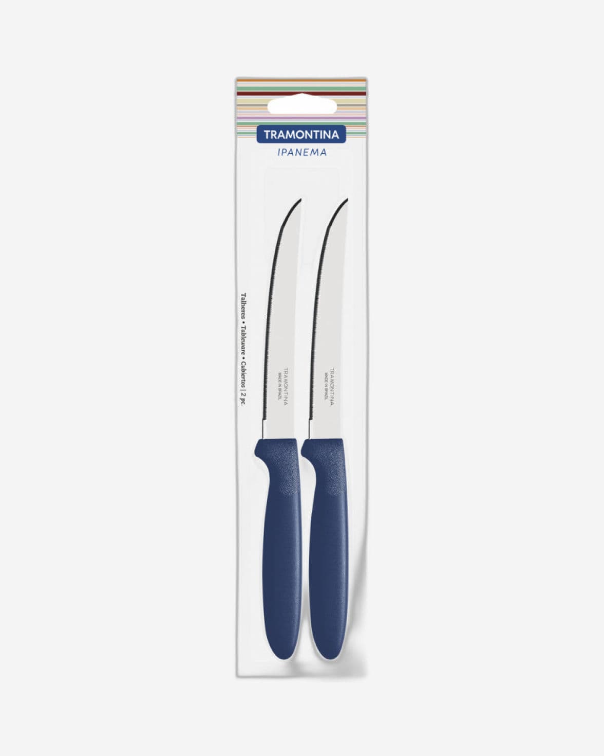 Tramontina Ipanema Steak Knife Set 2Pc Blue