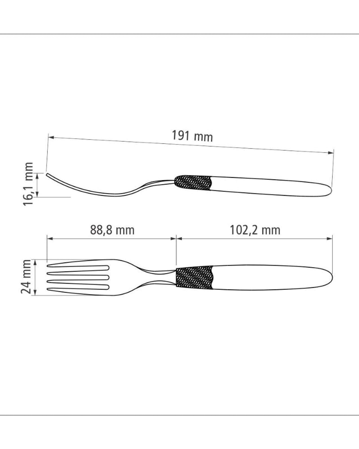 Tramontina Ipanema Dinner Fork Red