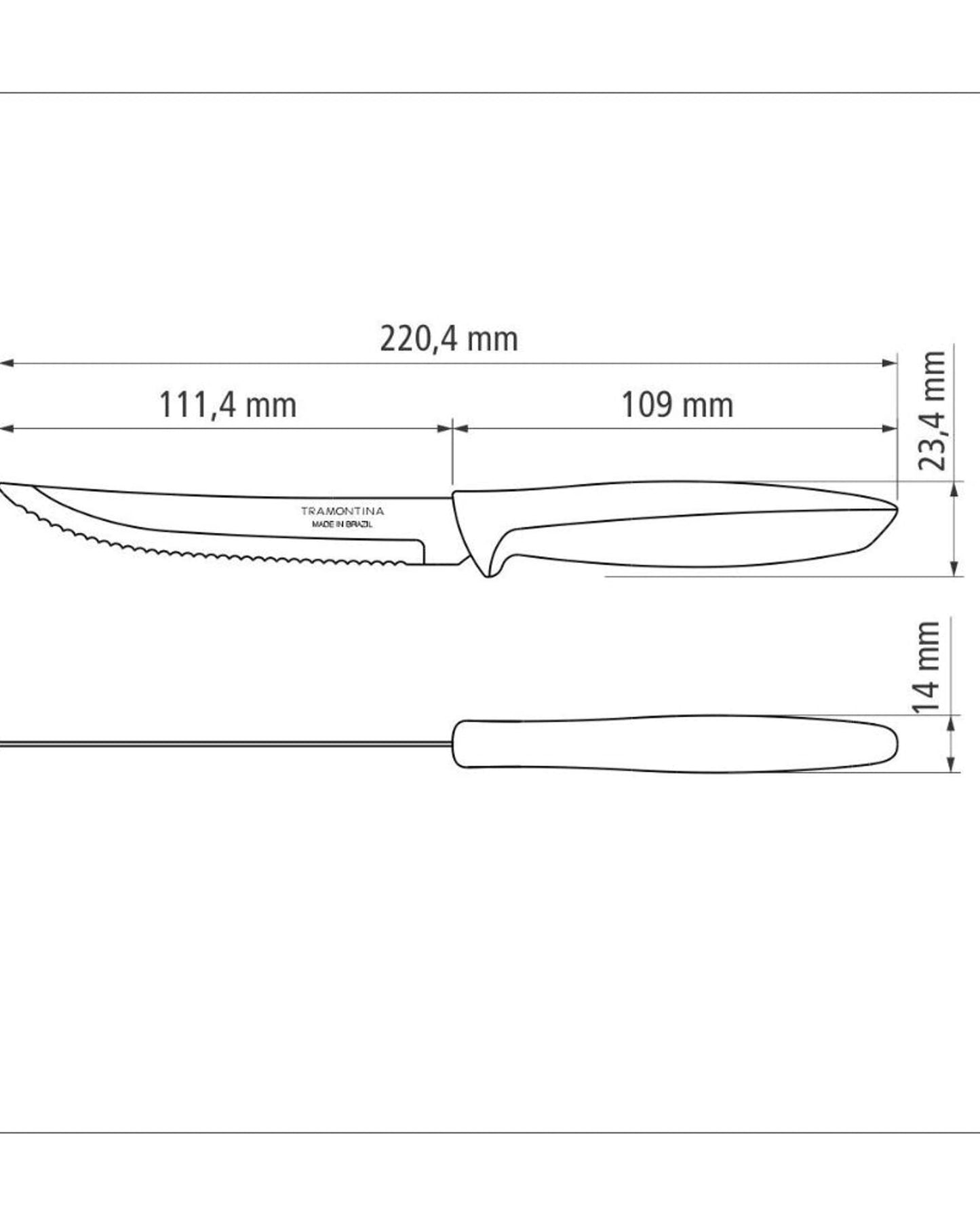 Tramontina Steak and Fruit Knife Blue