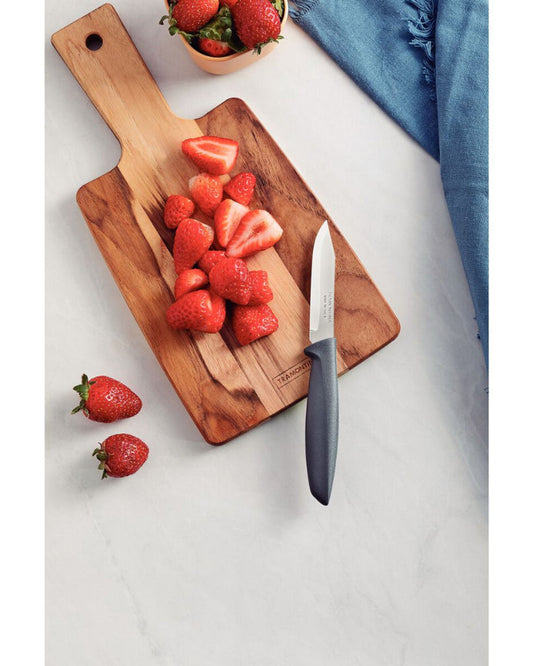 Tramontina Plenus Vegetable and Fruit Knife with Stainless-Steel Blade and Grey Polypropylene Handle 3"