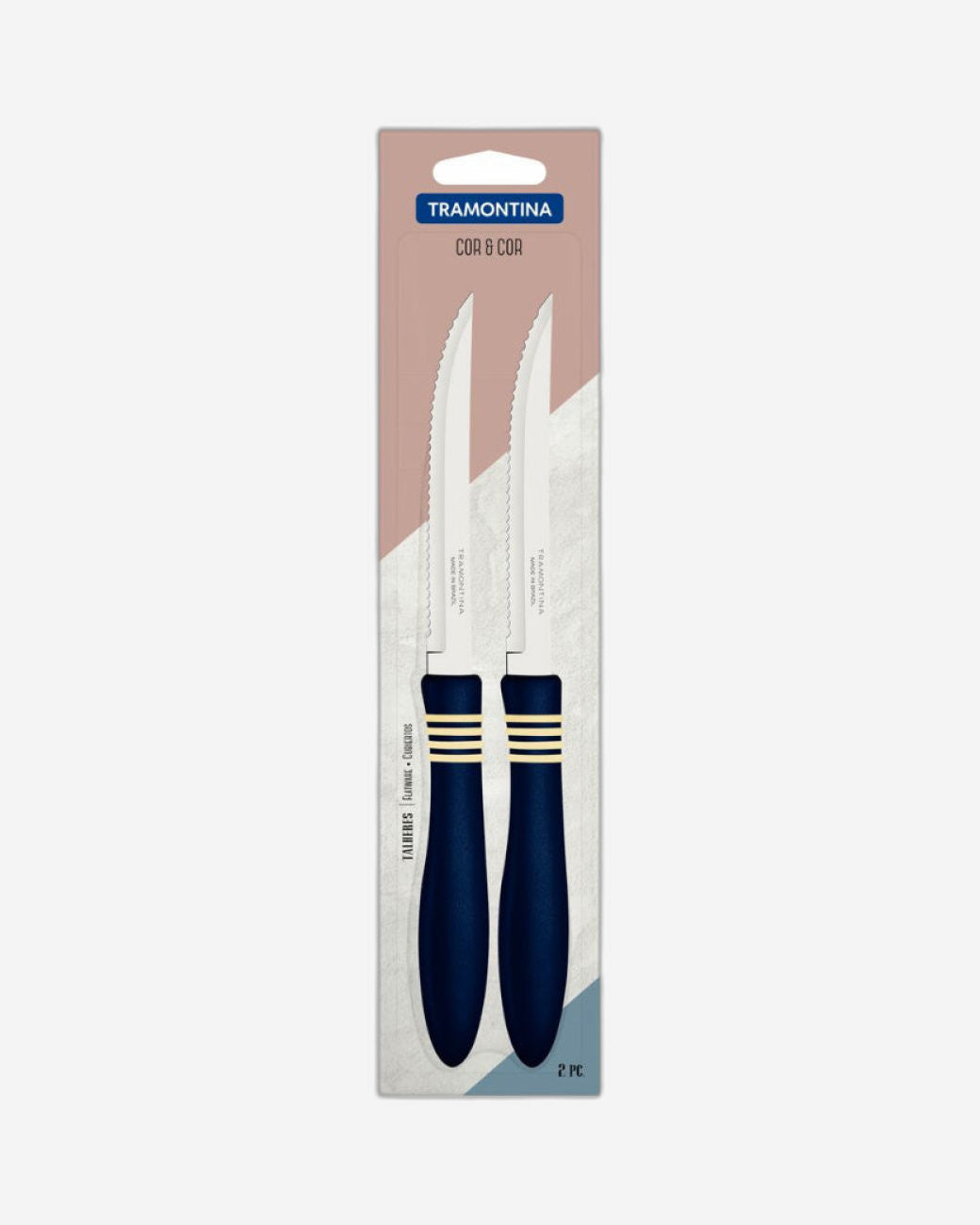 Tramontina Steak Knives 2Pc Navy Blue