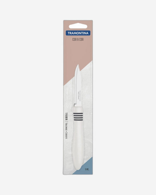 Tramontina Cor and Cor Vegetable and Fruit Knife 3Inch White