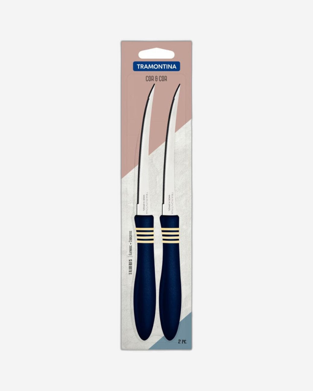 Tramontina Tomato Knives 2Pc Blue