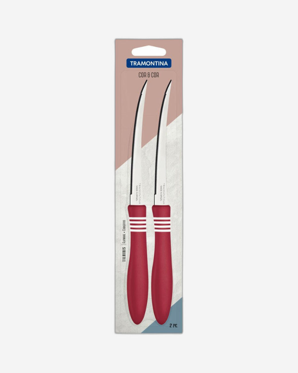 Tramontina Tomato Knives 2Pc Red