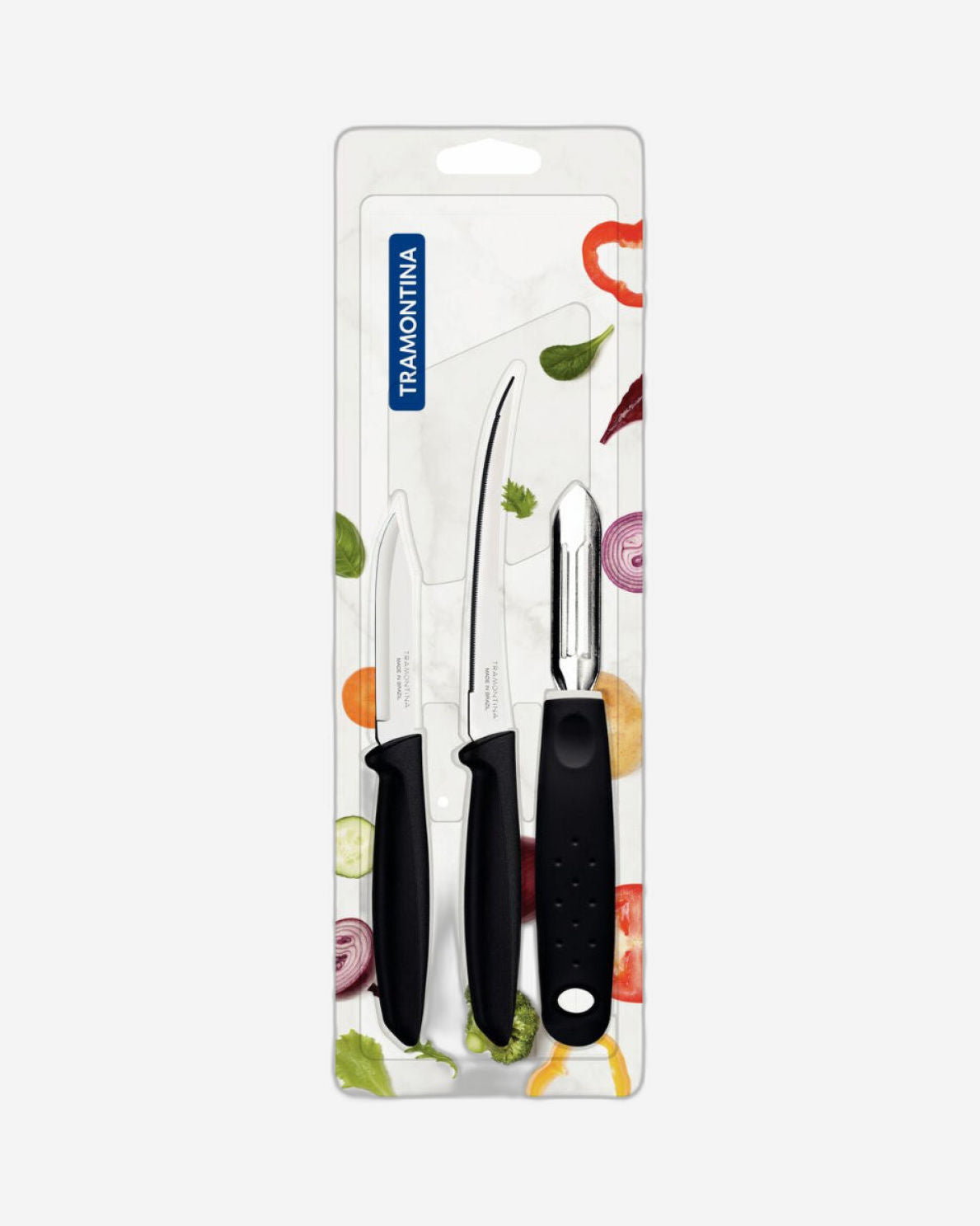 Tramontina Plenus Cutting Set 3Pc Black