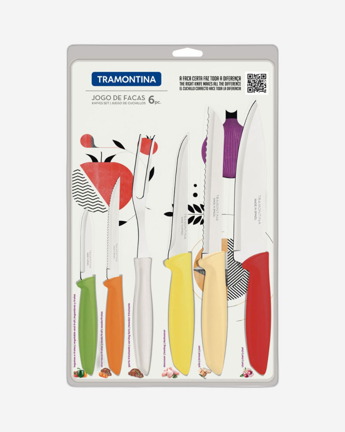 Tramontina Plenus Knife Set 6Pc