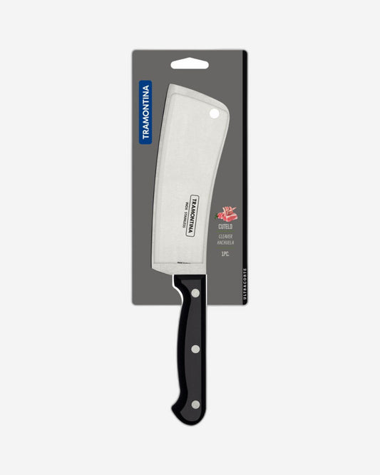 Tramontina Ultracorte 6" Cleaver with Stainless-Steel Blade and Black Polypropylene Handle