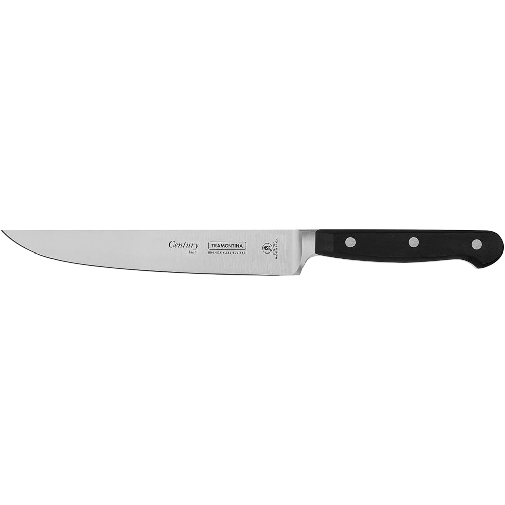 Tramontina Brazil Century 7 Inches Kitchen Knife with Stainless Steel Blade and Black Polycarbonate Handle