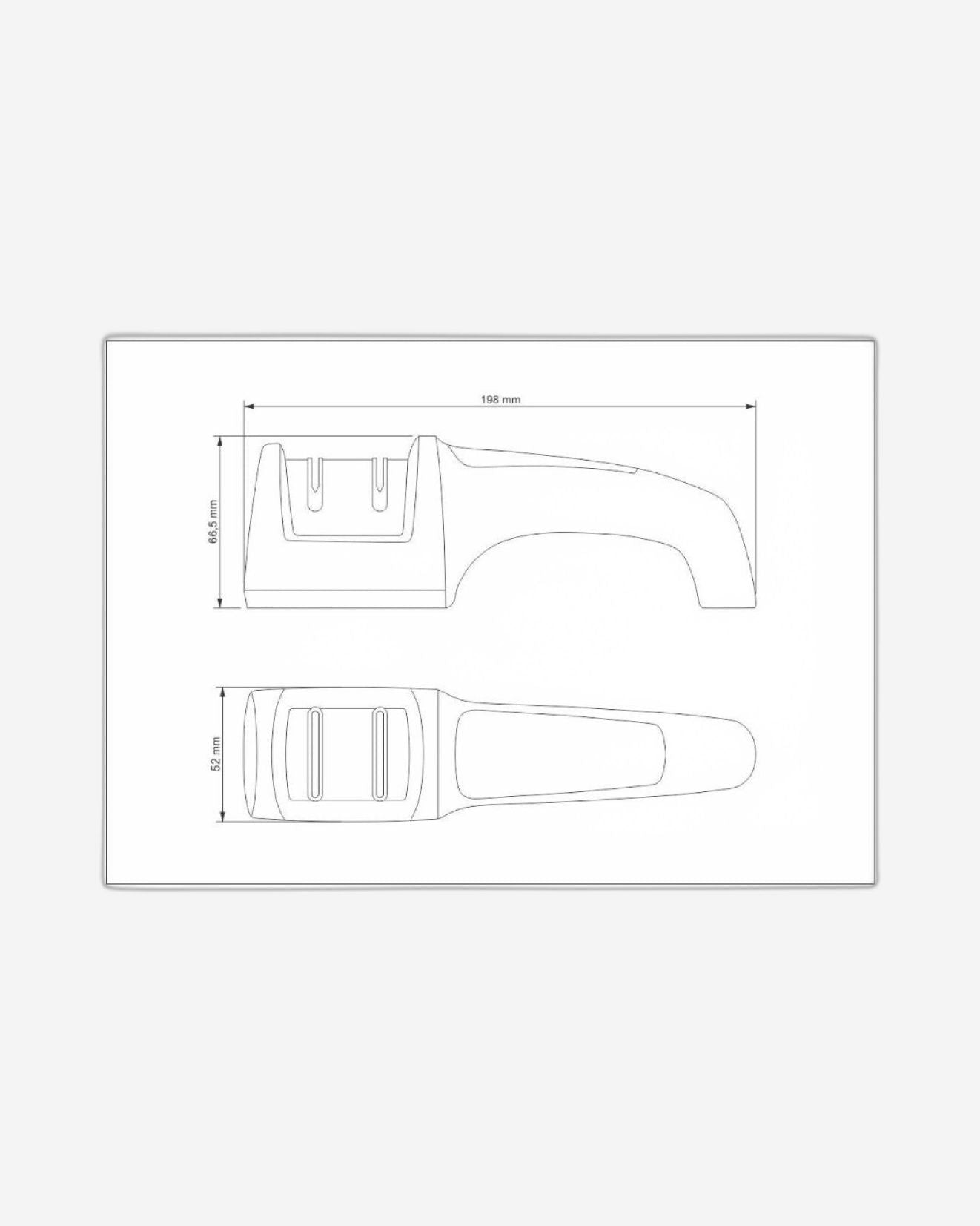 Tramontina Profio Diamond Double-Sided Knife Sharpener with ABS and Stainless Steel Support