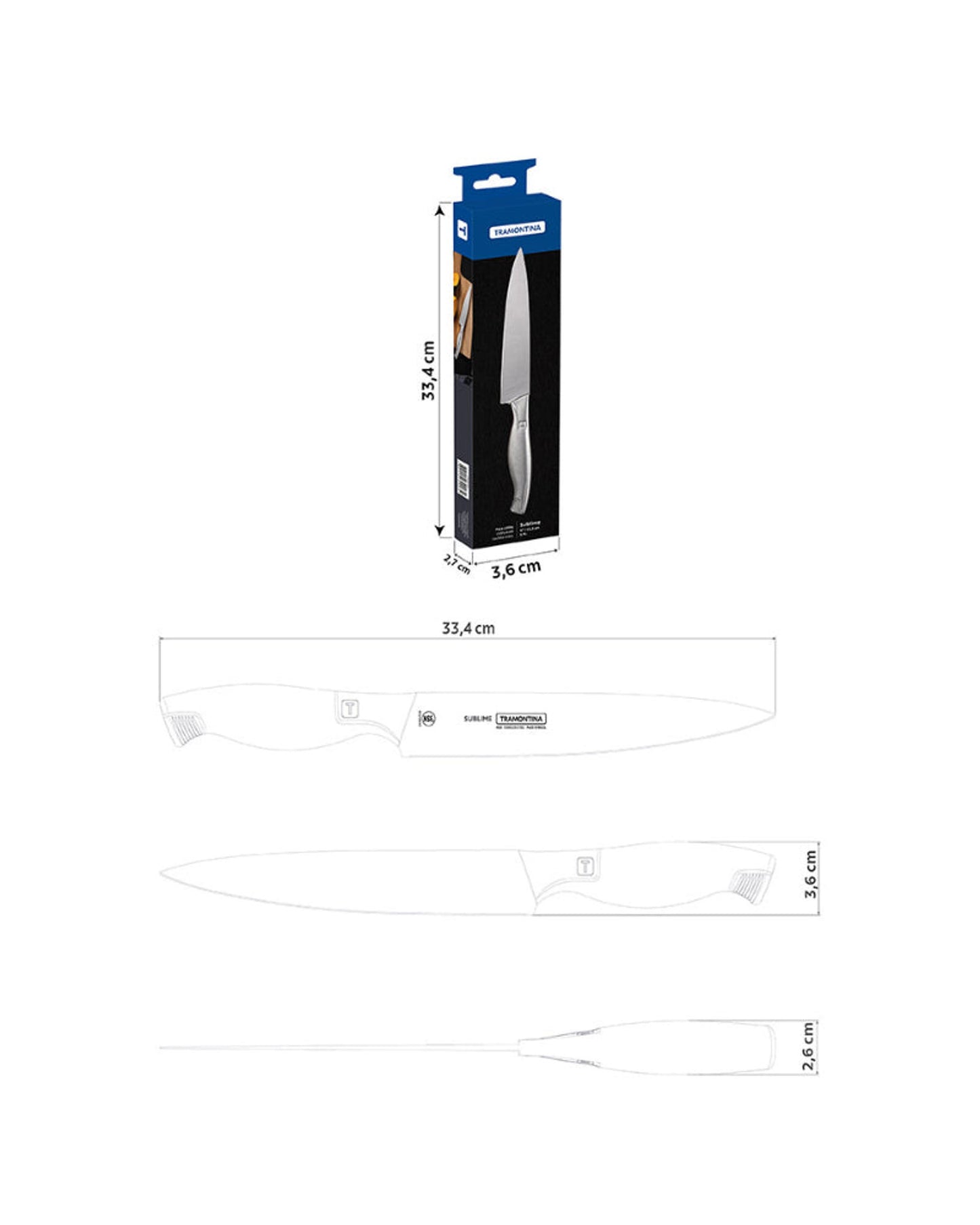 Tramontina Sublime Utility Knife 8Inch