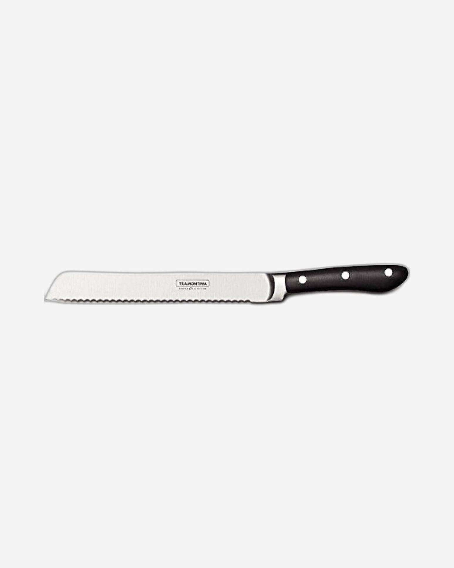 Tramontina Brazil Prochef 8 Inches Bread Knife with Stainless Steel Blade and Black Polycarbonate and Fiberglass Handle