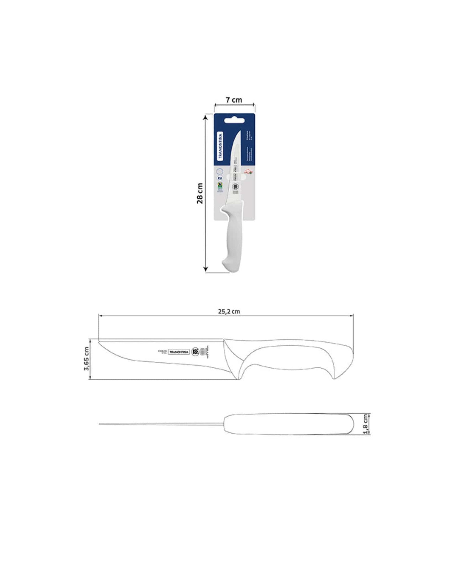 Tramontina Premium Boning Knife 5Inch White