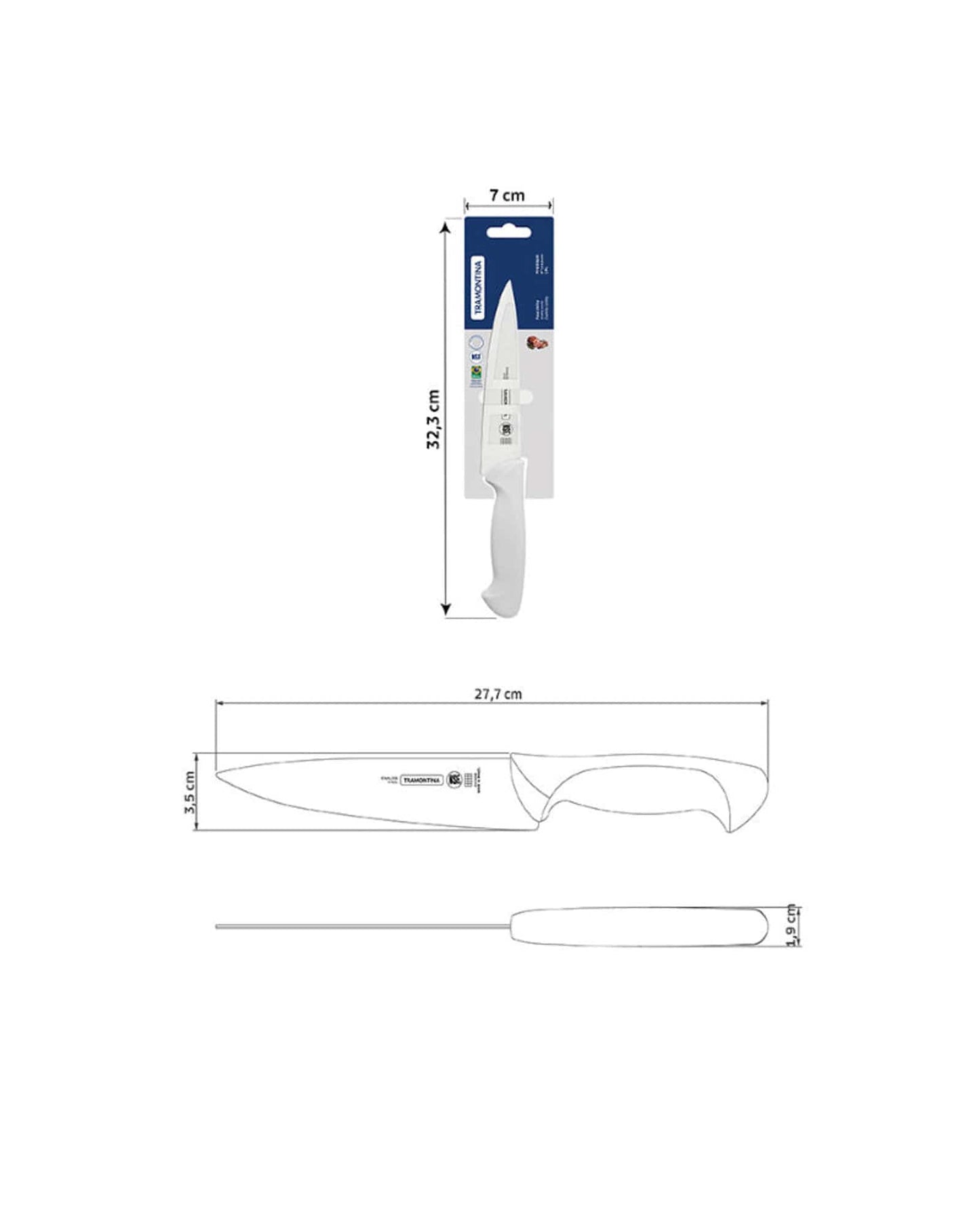 Tramontina Premium Utility Knife 6Inch White