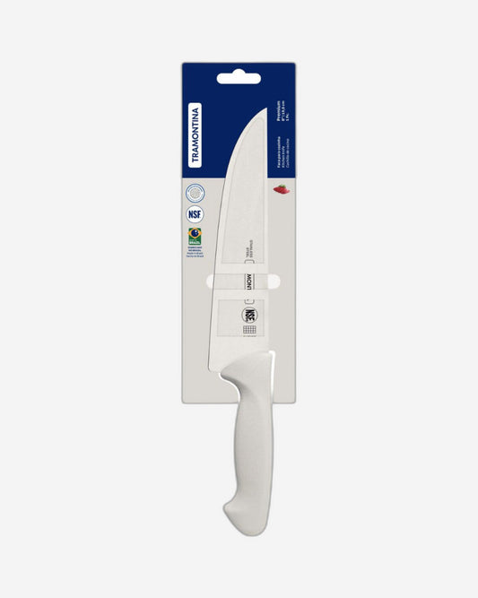 Tramontina Premium 8" kitchen knife Stainless Steel Blade with White Polypropylene Handle