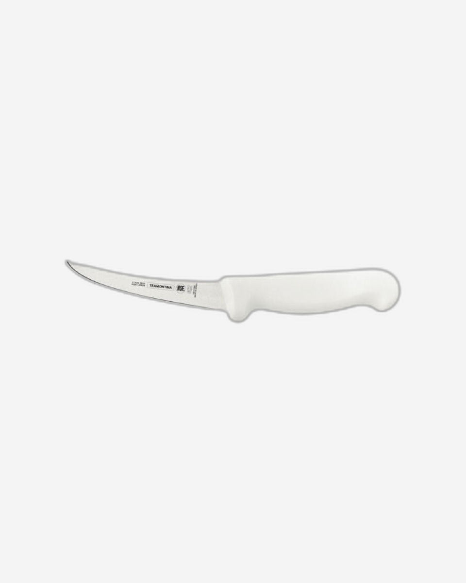 Tramontina Professional Boning Knife with Stainless Steel Blade and White Polypropylene Handle 5"