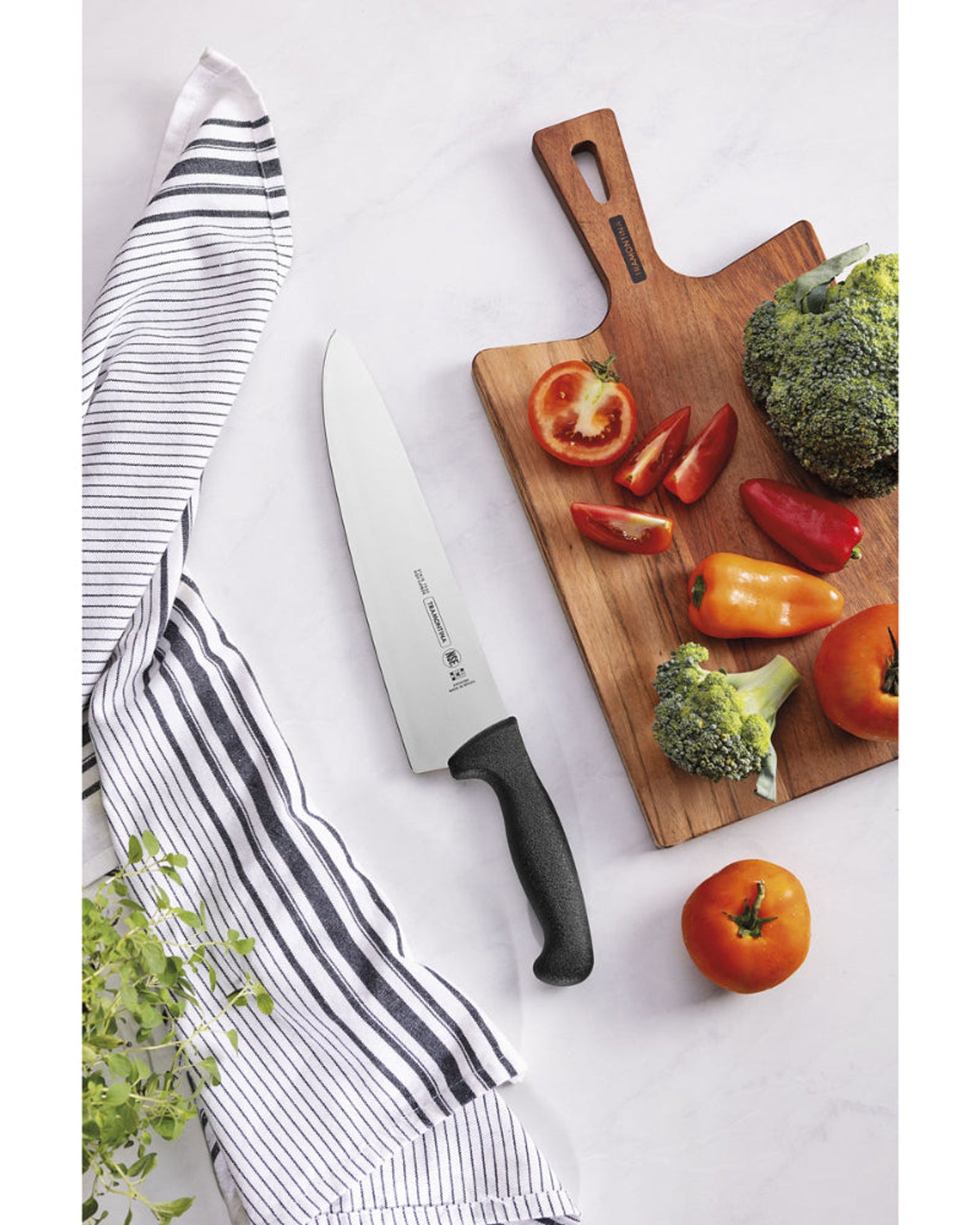 Tramontina Professional Meat Knife with Stainless-Steel Blade and Black Polypropylene Handle 10"