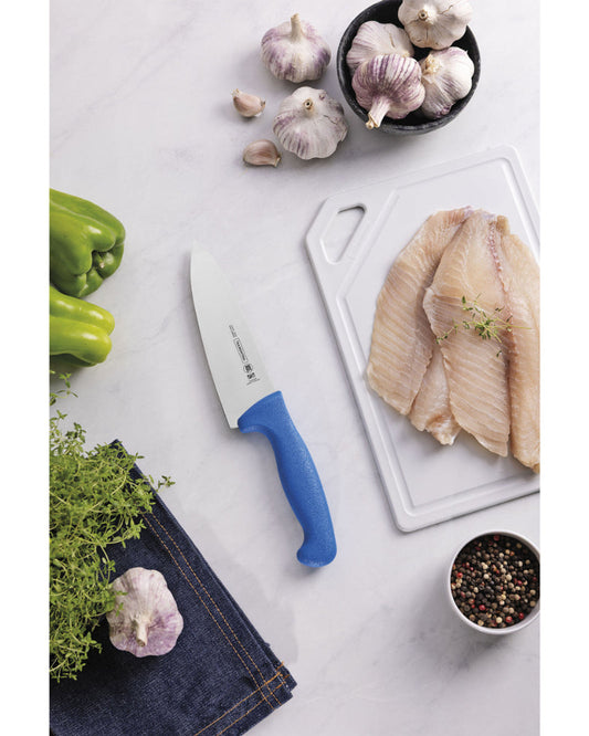 Tramontina Professional Meat Knife with Stainless-Steel Blade and Blue Polypropylene Handle 6"