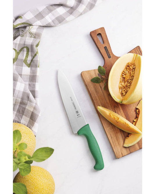 Tramontina Professional Meat Knife with Stainless-Steel Blade and Green Polypropylene Handle 8"