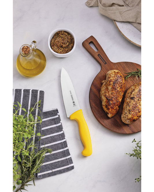 Tramontina Professional 6" Meat Knife with Stainless-Steel Blade and Yellow Polypropylene Handle