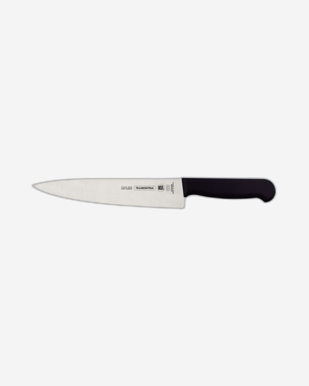 Tramontina Professional Meat Knife with Stainless-Steel Blade and Black Polypropylene Handle with Antimicrobial Protection 8"